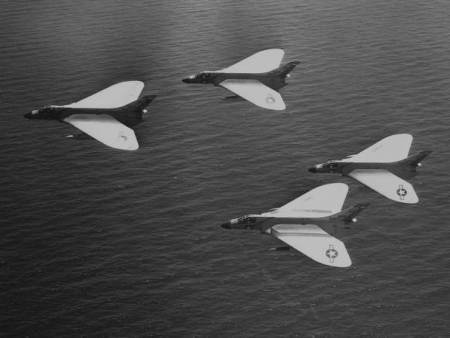 F4D-1 -4 in Formation-